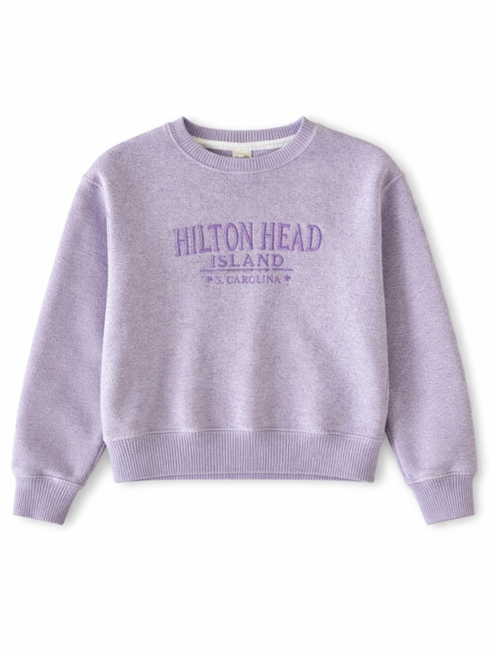 Kids Pacific & Co Hilton Head Island Sweatshirt Medium Purple Embroidered